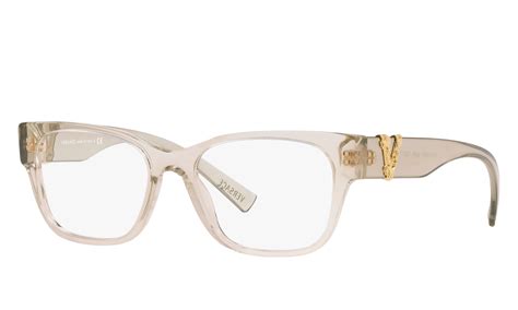 versace transparent sunglasses|clear lens versace glasses.